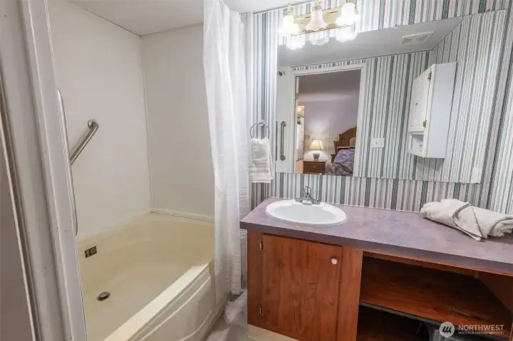 Primary bathroom with large tub