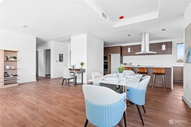 Dining room of showroom.