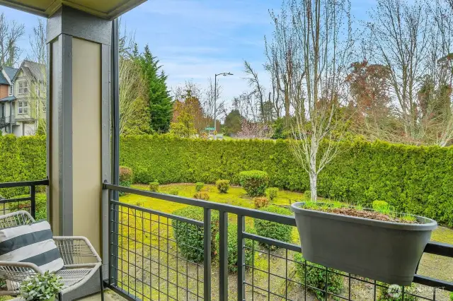 A great place to put a BBQ or read a book.