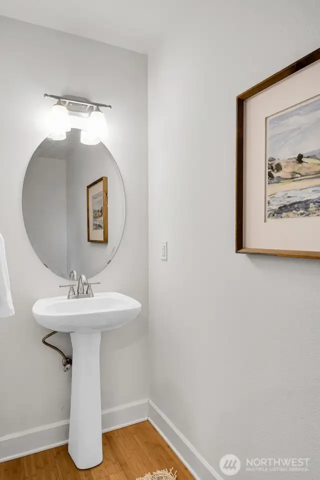 Powder room on the main floor