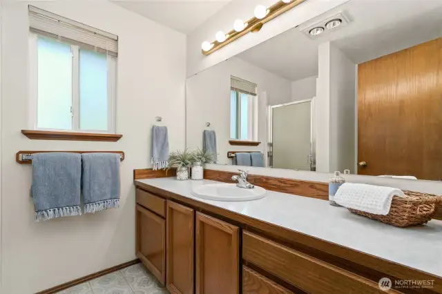 Primary bathroom.