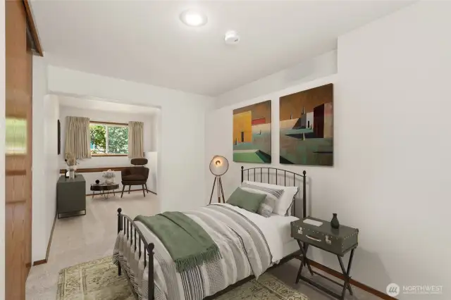 Bedroom 2 is virtually staged.