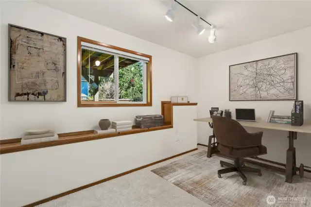 Office is virtually staged.