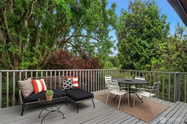 East facing deck