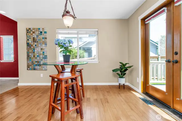 Custom blinds throughout the home ...