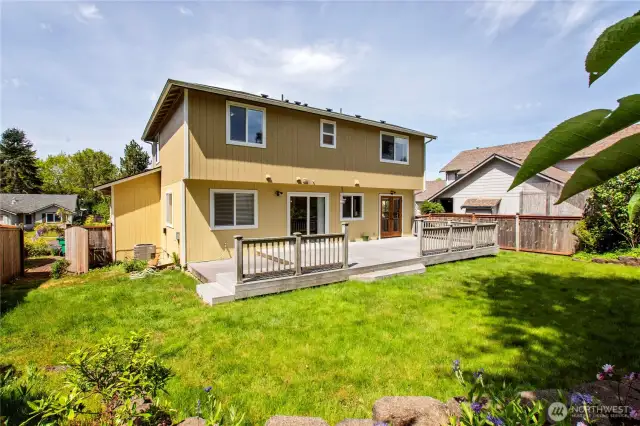 Spacious yard for relaxation, play and/or entertainment!!