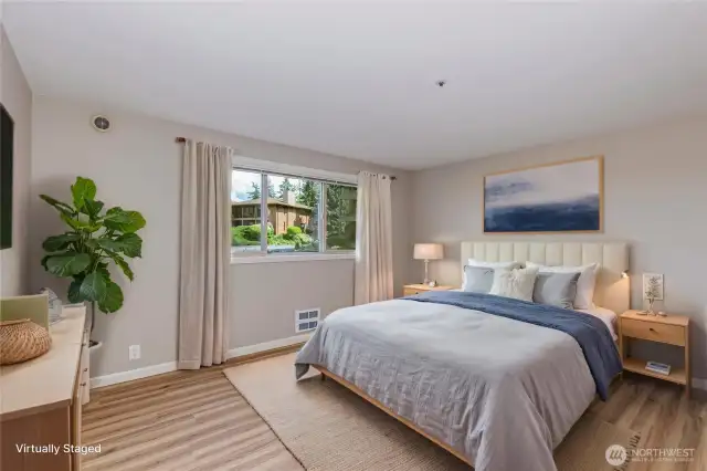 Virtually Staged -- Primary Bedroom