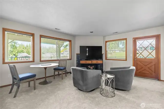 Downstairs Living Room with Private entrance