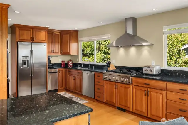Don't miss the endless storage - the cabinets have been resurfaced. The stylish finishes are timeless.