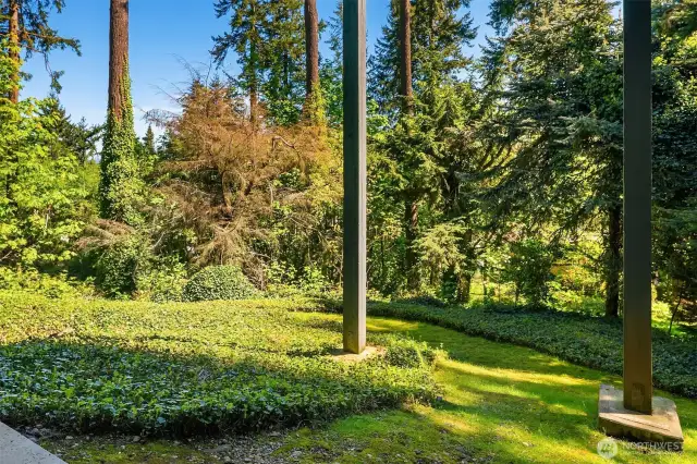 Extra flat lawn for a play structure or garden boxes?