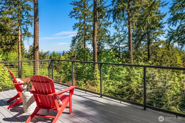 The incredible view deck offers a front-row seat to the most eclectic sunrises and sunsets.