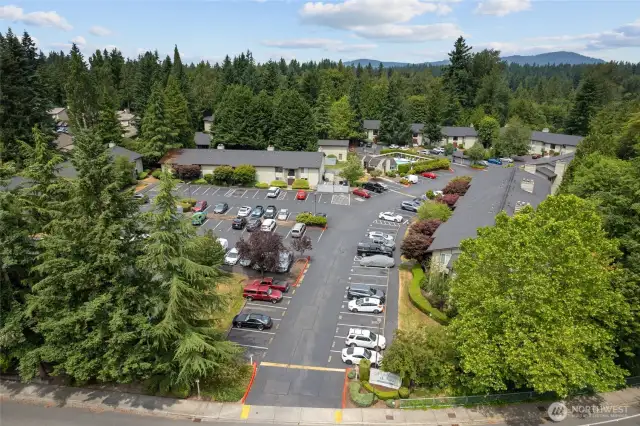 Aerial photo of the complex