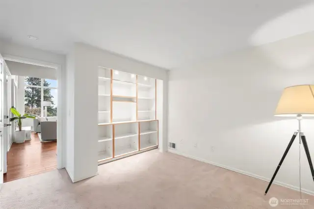 A first floor bedroom or office near the front door.