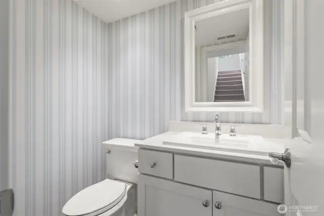 Main floor powder room.