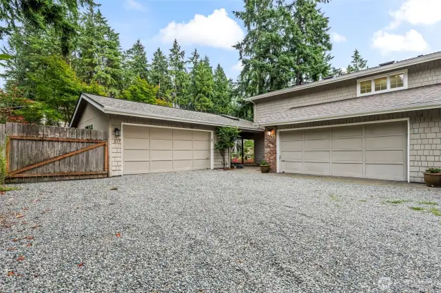2 separate 2 car garages! Perfect for all of your cars, toys, and hobbies.