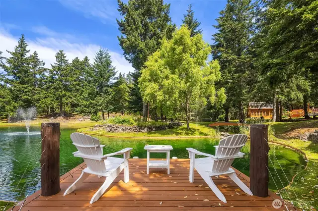 A spring-fed lake brings nature to your doorstep