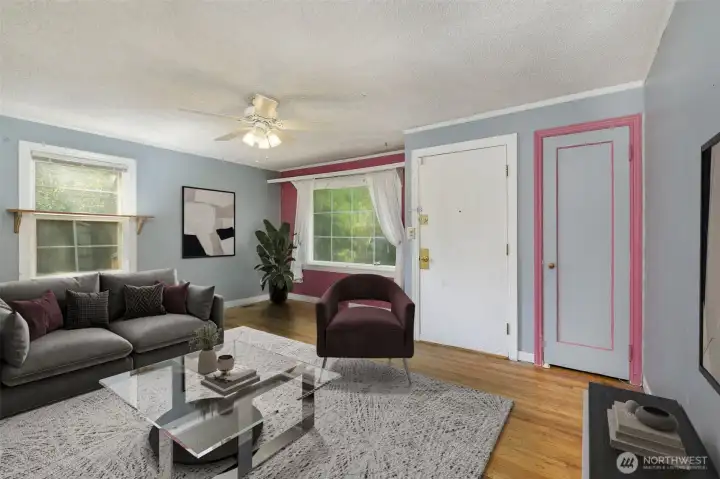 Living room Virtually staged!