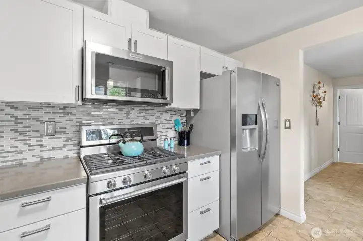 Kitchen Facing Garage, Laundry hall and Backyard Exit!