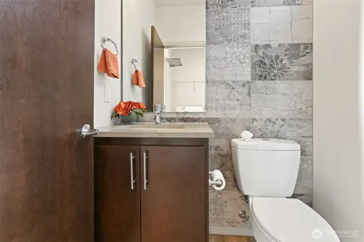 Powder room on main floor