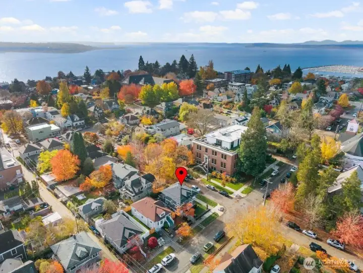 Arial View of Corner Lot