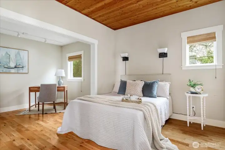 Primary is on the main floor, allowing for one level living.