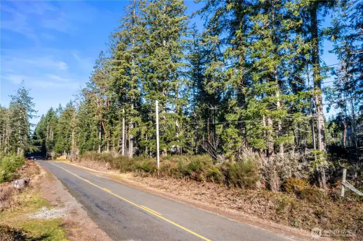 Another view from the street, property on the right side