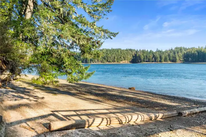 Boat launch beach area