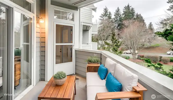 Private Deck off the 2nd bedroom & adjoining Living Room
