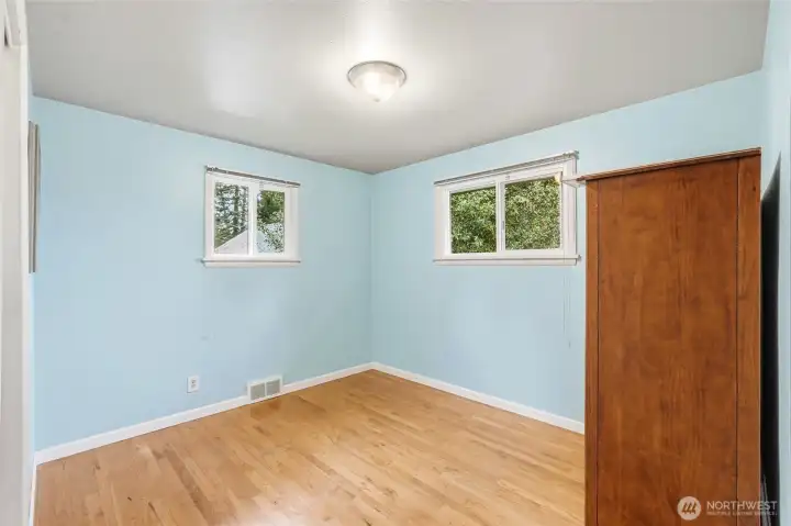Bedroom #3 real hardwood floors