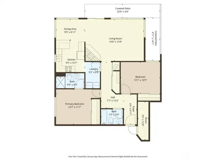 Enjoy indoor-outdoor living with a spacious private patio—perfect for relaxing or entertaining