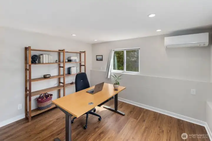 Lower-level office- non conforming bedroom