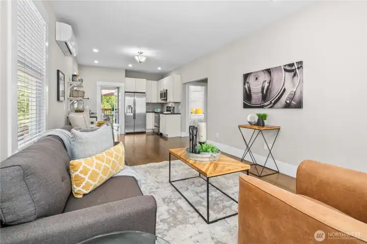Living Open to Eat-In Kitchen