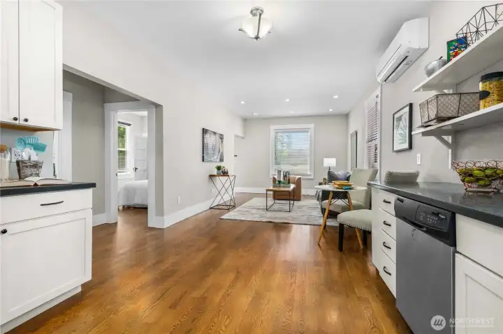 Kitchen Open to Living Area