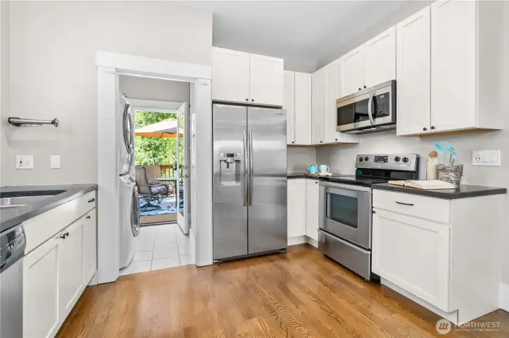 Remodeled Kitchen with Stone Counters