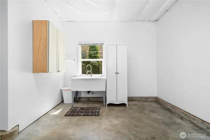 Lower Floor Utility Sink/Storage