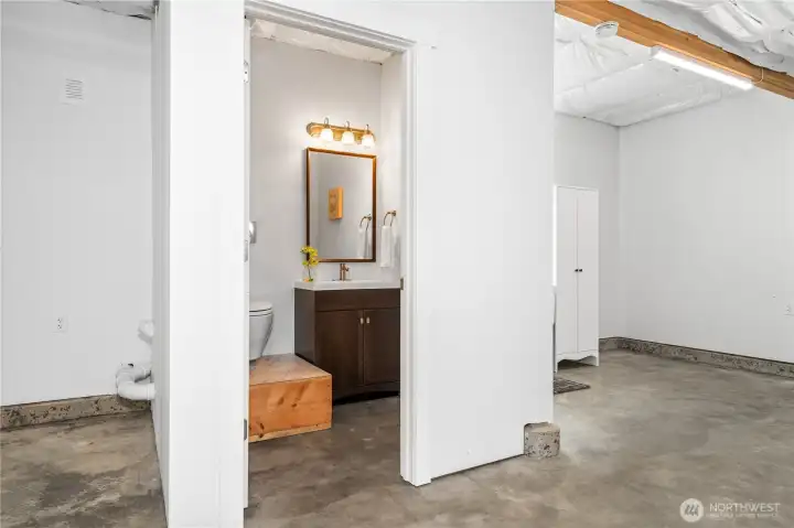 Lower Floor & Permitted Drywall