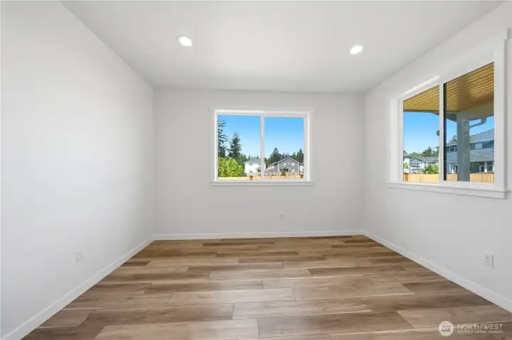 Dining space off the kitchen and living room