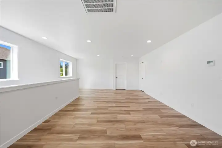 Secondary living space or playroom upstairs