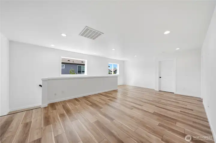Secondary living space or playroom upstairs