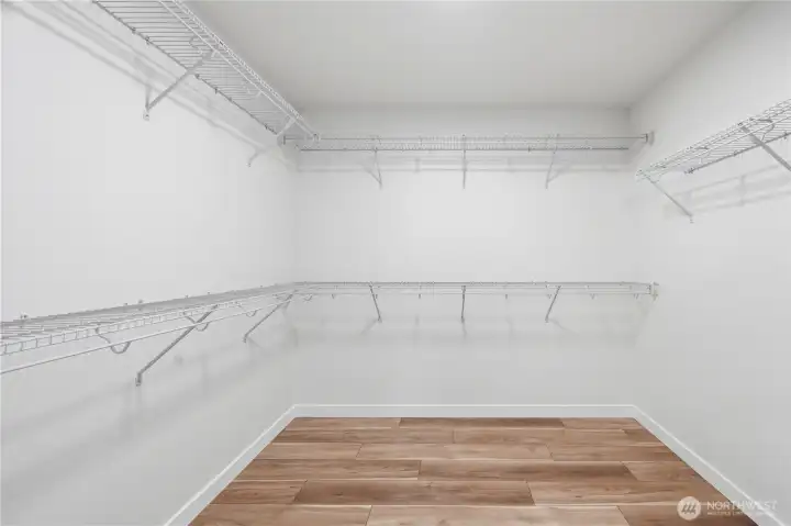 Walk-in primary closet