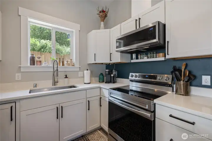 Plenty of counter space for all of your prep needs.
