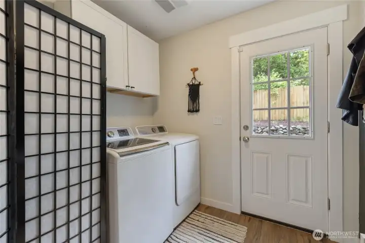and access to the backyard patio.