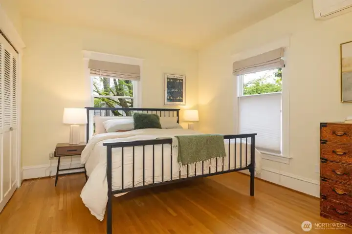 Bedroom easily fits a King bed and other furniture.  TWO walk-in closets!
