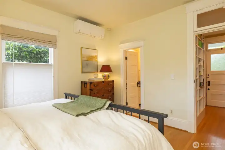 Second mini split unit in the bedroom.