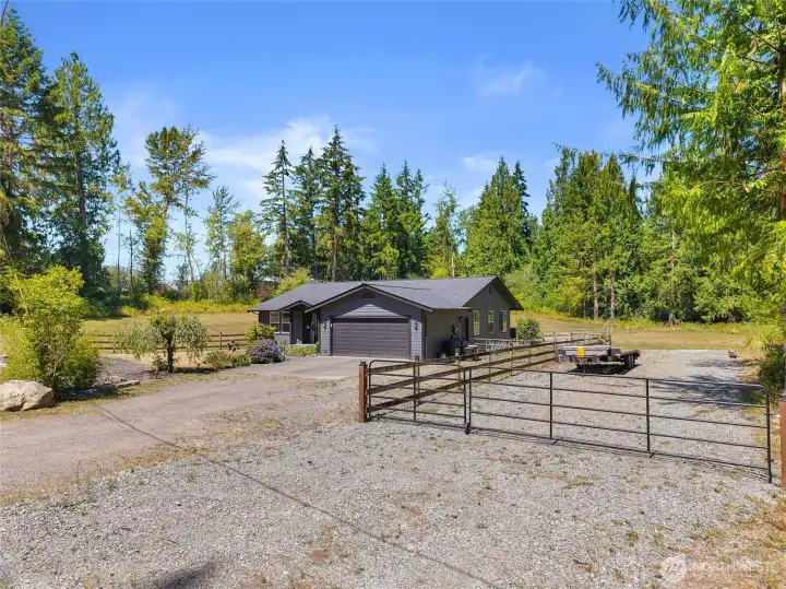 Driveway and Gated RV/Boat Parking