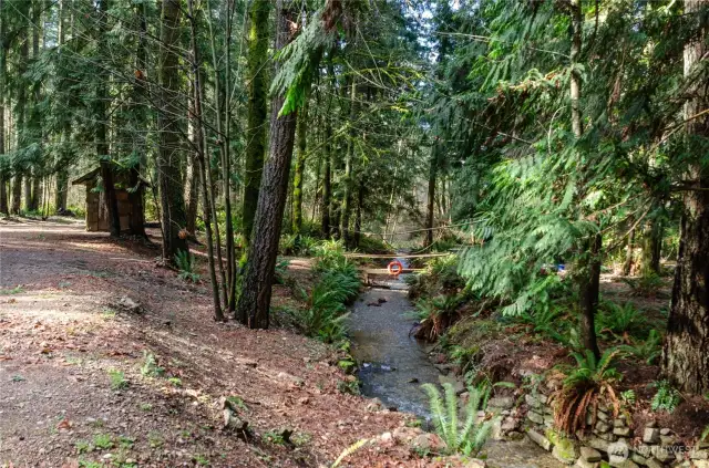 Beautiful park like setting with year around creek