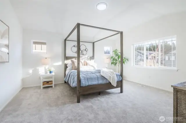 Spacious Primary Suite with Vaulted Ceilings