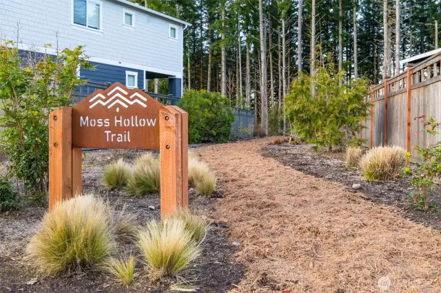 Near by walking trail is one of several throughout Ten Trails