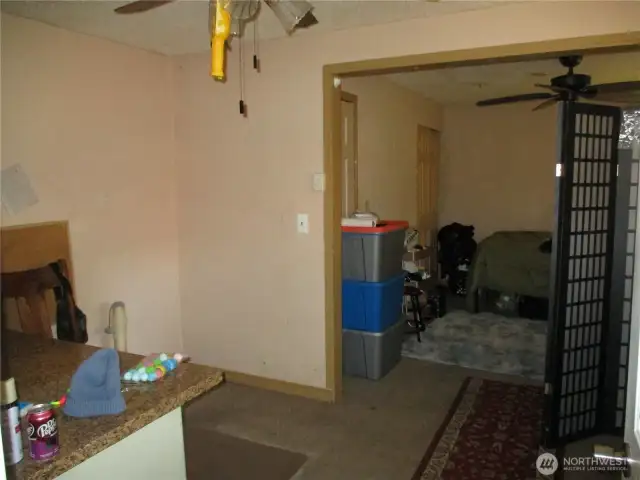 This was 2 bedrooms, however, made into one to care for mother.