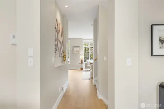 Sleek, New High-End LVP Flooring with Stylish Oversized White Trim